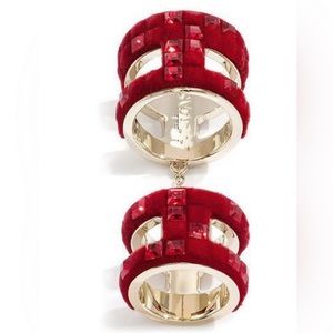 Authentic Swarovski Atelier Viktor and Rolf double ring NEW size 52 REPOSHING.